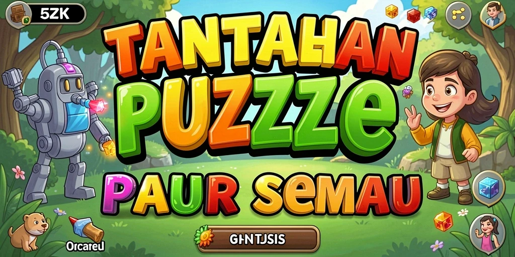Screenshot gameplay 5ZK menampilkan tantangan puzzle yang menarik dan desain grafis yang menawan.