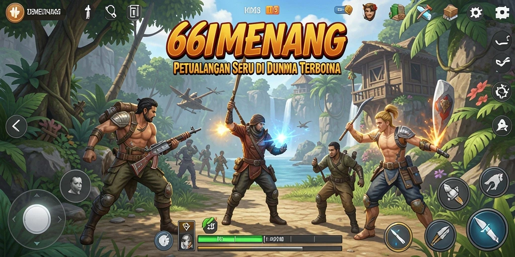 Tangkapan layar gameplay 66MENANG yang menunjukkan eksplorasi dunia terbuka.