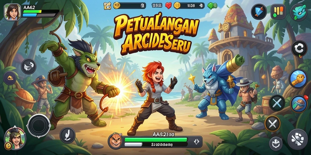 Gameplay seru dari game Arcade AA62 yang penuh tantangan.