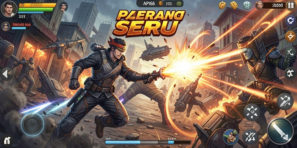 Screenshot gameplay API66 menampilkan pertempuran seru dan grafik menakjubkan.