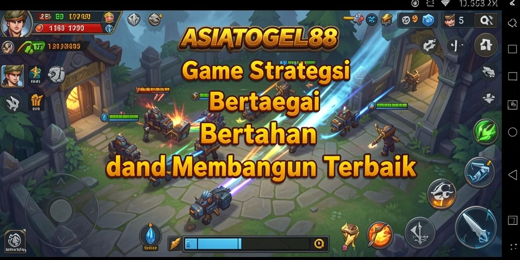 Screenshot gameplay ASIATOGEL88 yang menampilkan pertempuran strategis.