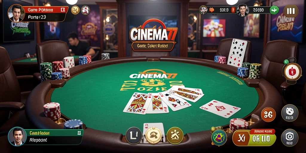 Tampilan menarik dari gameplay Poker di CINEMA77 yang mengesankan.