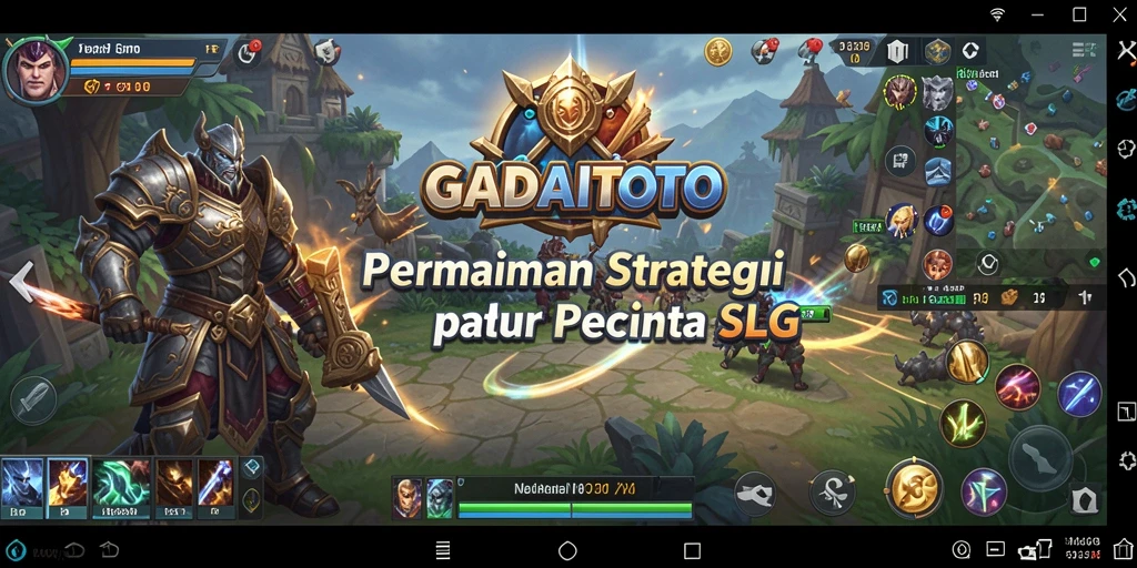 Tampilan permainan GADAITOTO yang epik dengan strategi mendalam.