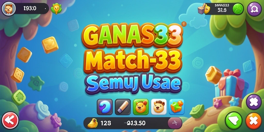 Tampilan gameplay yang seru dalam permainan Match-3.
