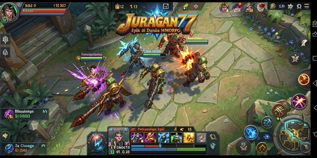 Gameplay menakjubkan di JURAGAN77 dengan pertempuran dinamis.