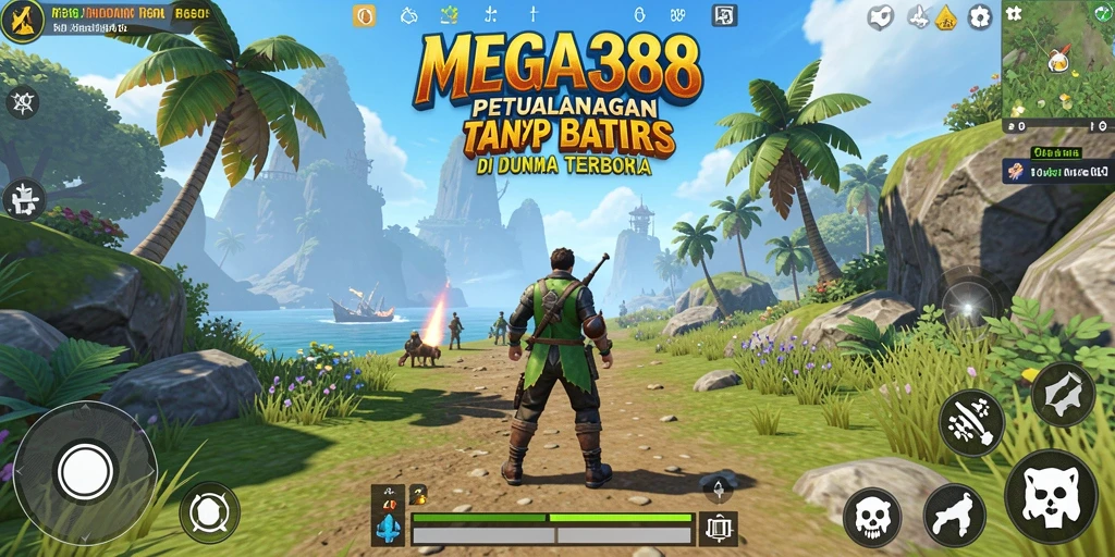 Tampilan menarik dari gameplay Open World MEGA388.