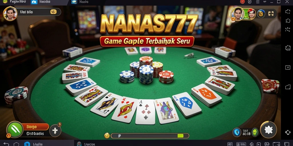 Tampilan seru gameplay Gaple di NANAS777.