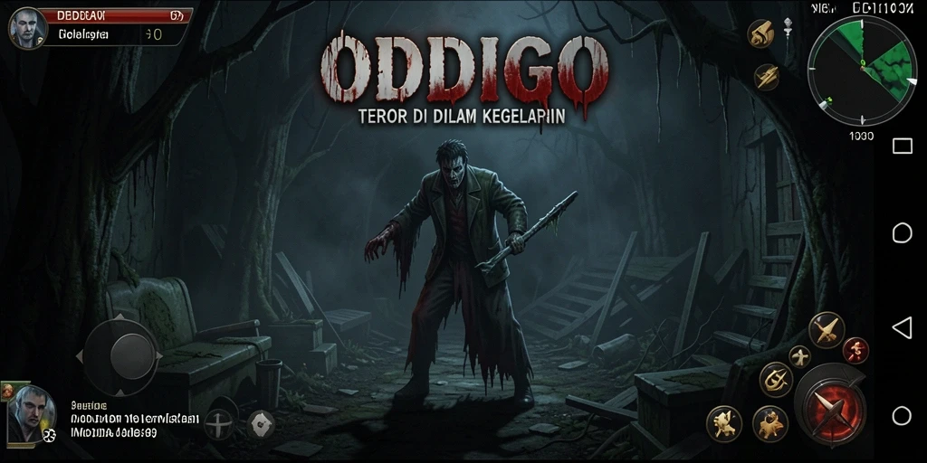 Screenshot ODDIGO menampilkan suasana mencekam saat menjelajahi tempat angker.
