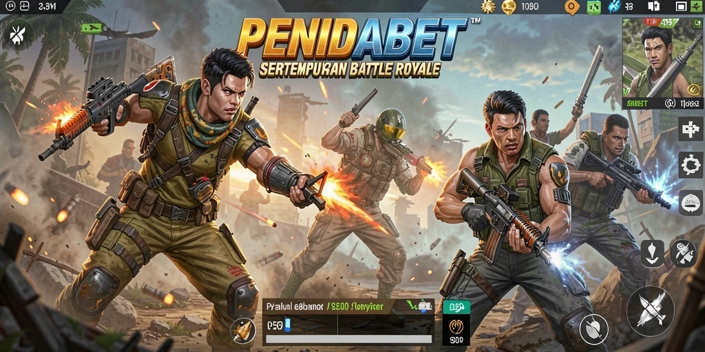Gameplay seru dan menegangkan dalam PENIDABET Battle Royale.