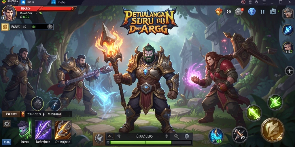 Tampilan menarik gameplay PK95 dengan pertempuran ARPG yang mendebarkan.