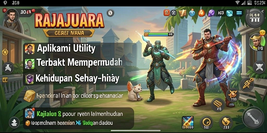Tampilan utama RAJAJUARA dengan fitur Utility yang memudahkan penggunanya.
