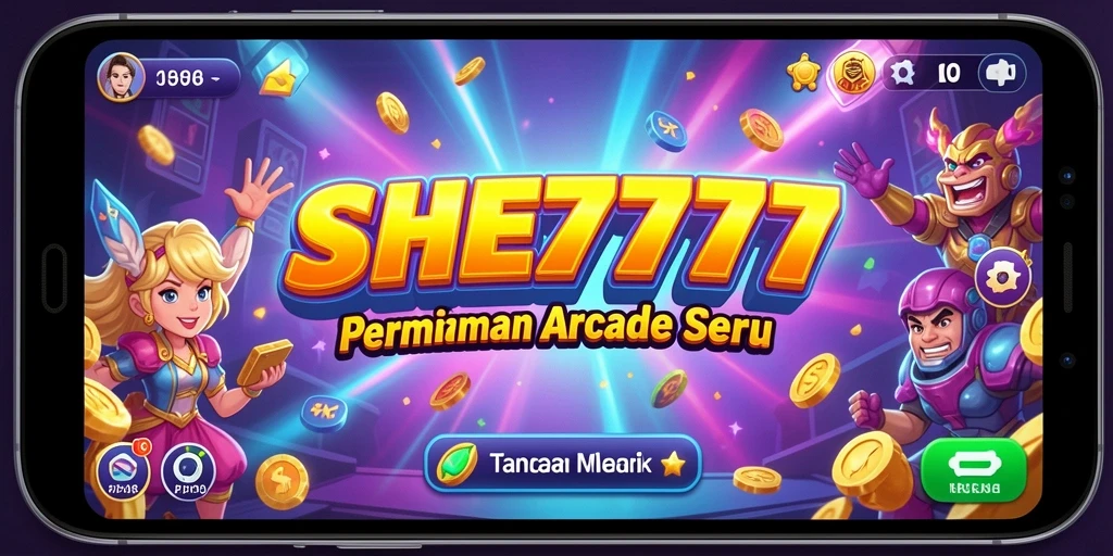 Tampilan menarik dari gameplay seru SHE777 dalam kategori Arcade.