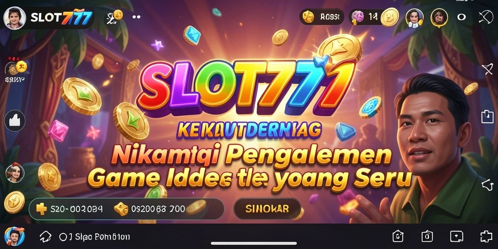 Tampilan gameplay SLOT777 yang menarik dan penuh warna.