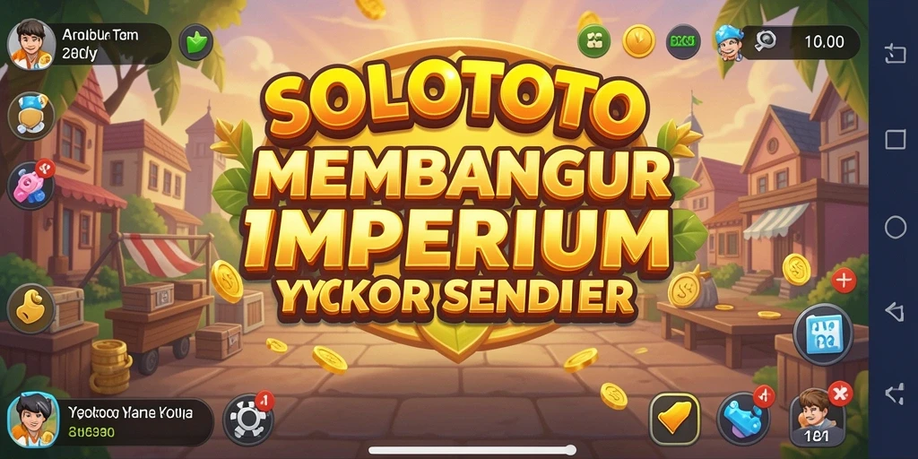 Tangkapan layar gameplay SOLOTOTO menggambarkan bisnis yang berkembang pesat.