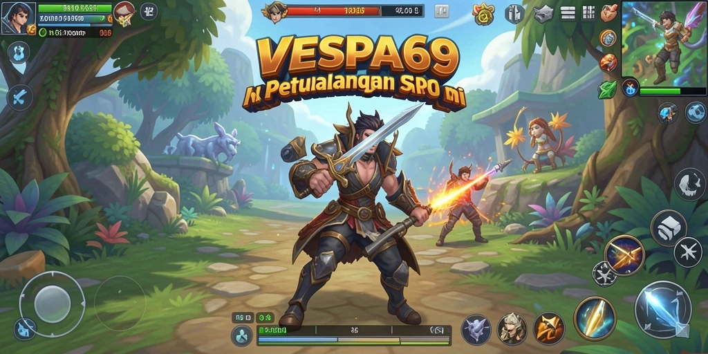 Tampilan gameplay seru dan interaktif di VESPA69.