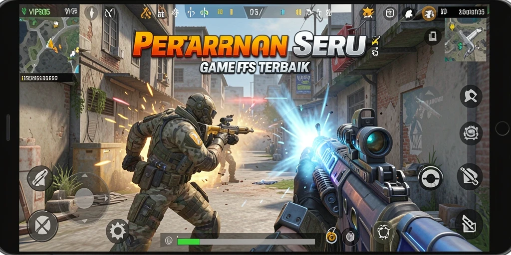 Screenshot gameplay VIP805 menampilkan aksi intens dan grafis tajam dalam FPS.