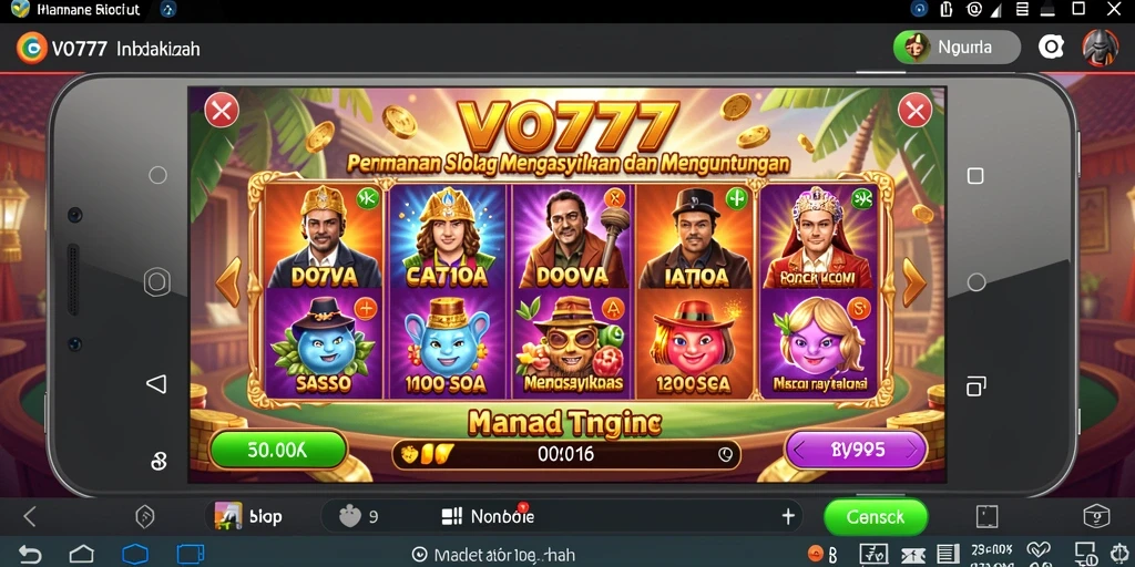 Gameplay Slot VO777 yang seru dan mengasyikkan.