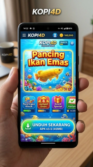 Tampilan antarmuka aplikasi kopi4d yang menarik.